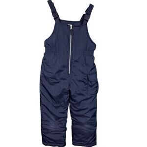Carters Unisex Little Kid Snow Bib Snow Pants Adjustable Straps Navy Blue Size M